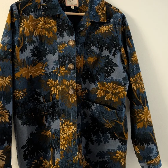 Sezane Will Jacket - Sézane X Inoui Editions Fontainebleau Bleu - Size S - Picture 2 of 5